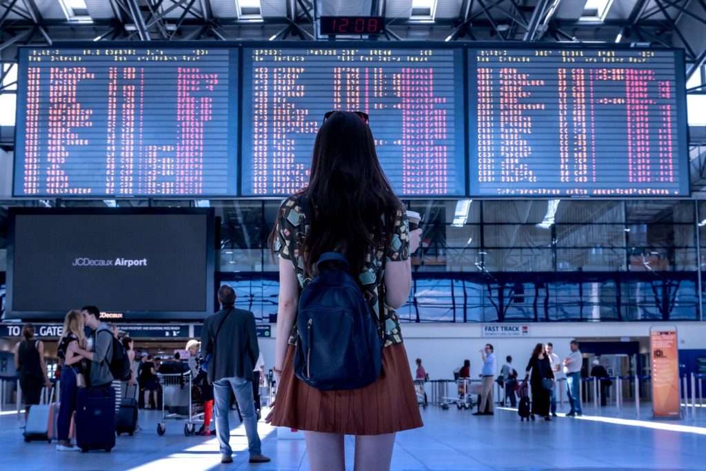 woman at airport