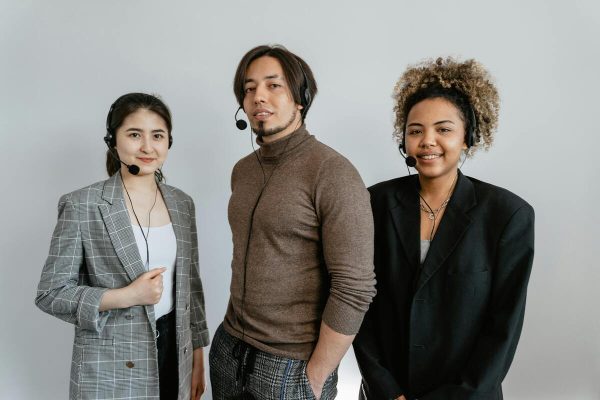 Team of call center agents delivering support that builds customer trust and loyalty