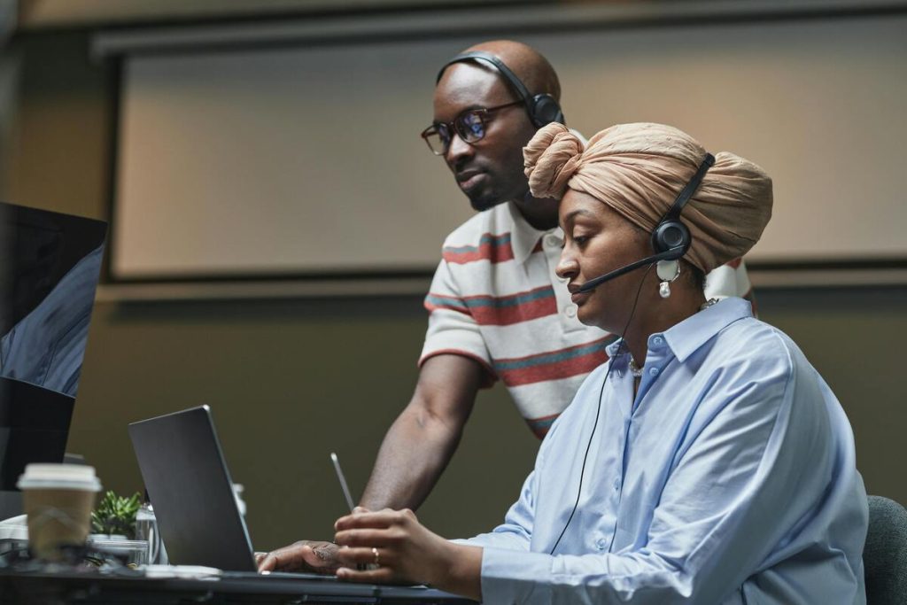 Call center agent supporting workforce optimization initiatives