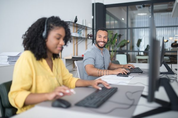 Customer service representative in remote customer support teams 