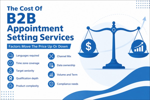 Cost of B2B appointment setting services