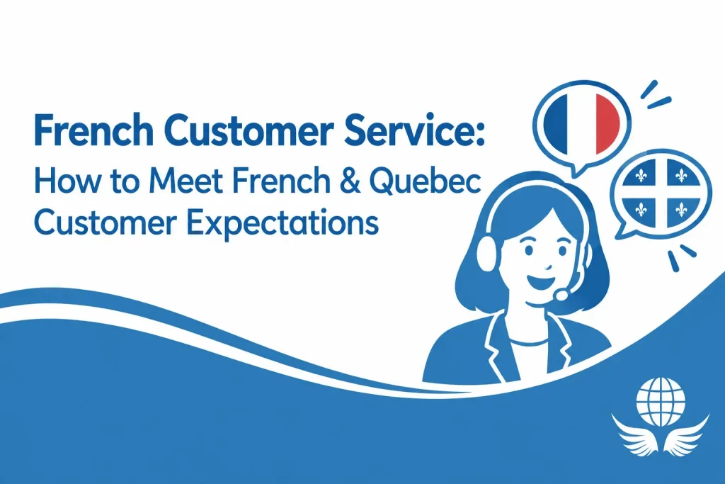 Agent providing French customer service to a Quebec caller